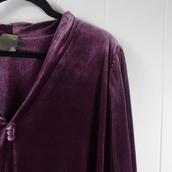 Taylor Womens Velvet Shift Dress Size 18W - Picture 6 of 12